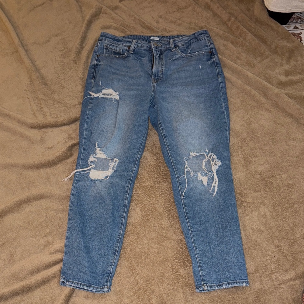 Old Navy Distressed Ankle Jeans - Blue